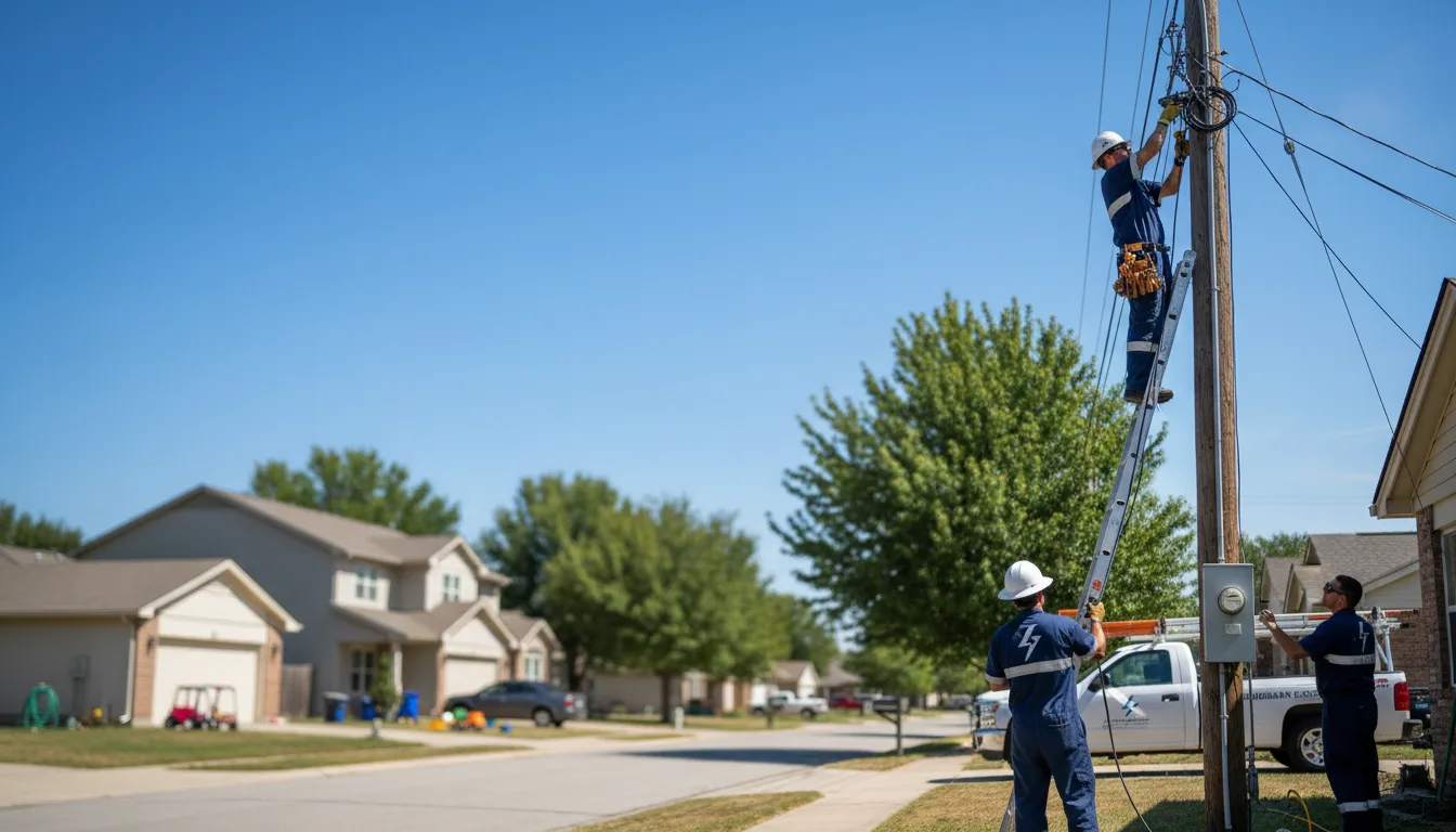 Residential electrician providing installation services in Brownville, ME